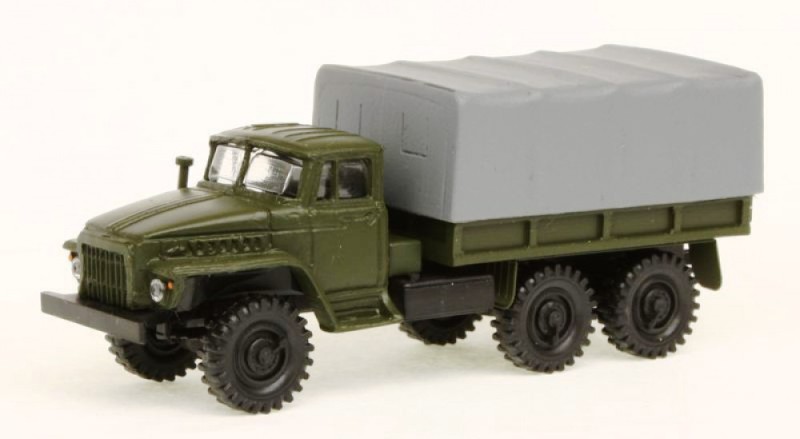 URAL 375 Pritsche-Plane