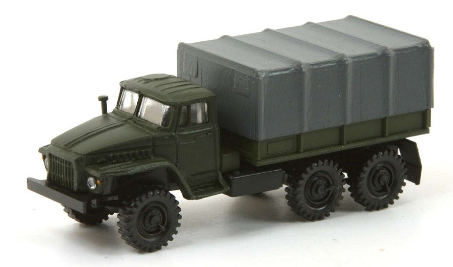 URAL 375 Pritsche/Plane geschlossen