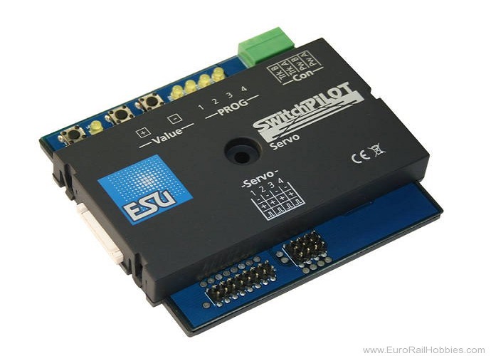 Switch Pilot Servo V1.0 -Accessory decoder for 4 servos, DCC/MM, RailCom
