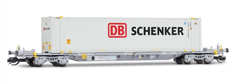 ARNOLD Containertragwagen, mit 45'-Container 'DB Schenker', Ep.VI