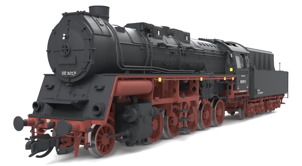 Saxonia Heizlok 58 3017, rollfähig, ohne Antrieb, ohne Licht, DR, Ep.IV