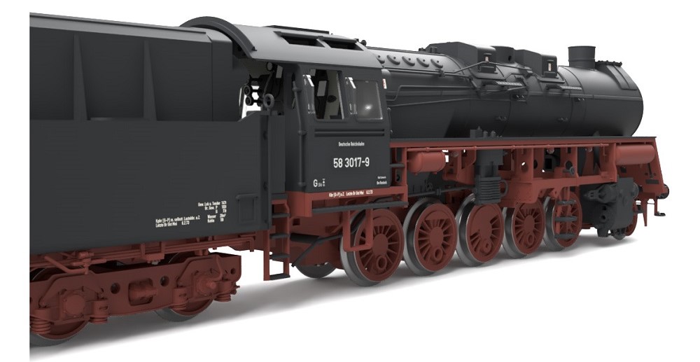 Heizlok 58 3017, rollfähig, ohne Antrieb, ohne Licht, DR, Ep.IV