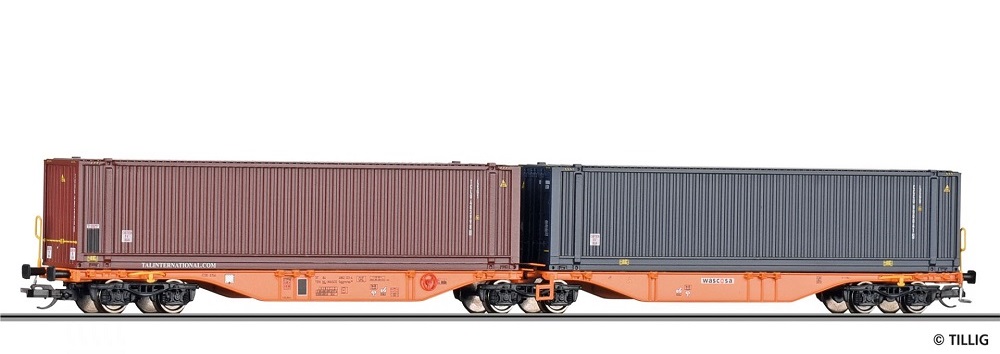 TILLIG Containertragwagen Sggmrss WASCOSA Ep.VI.