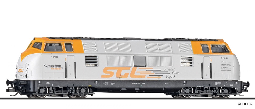 TILLIG Diesellokomotive V 270.09 Schienen Güter Logistik GmbH Ep.VI.