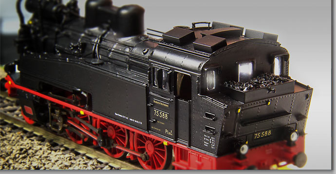 Gőzmozdony BR75 588 DRG Ep.II