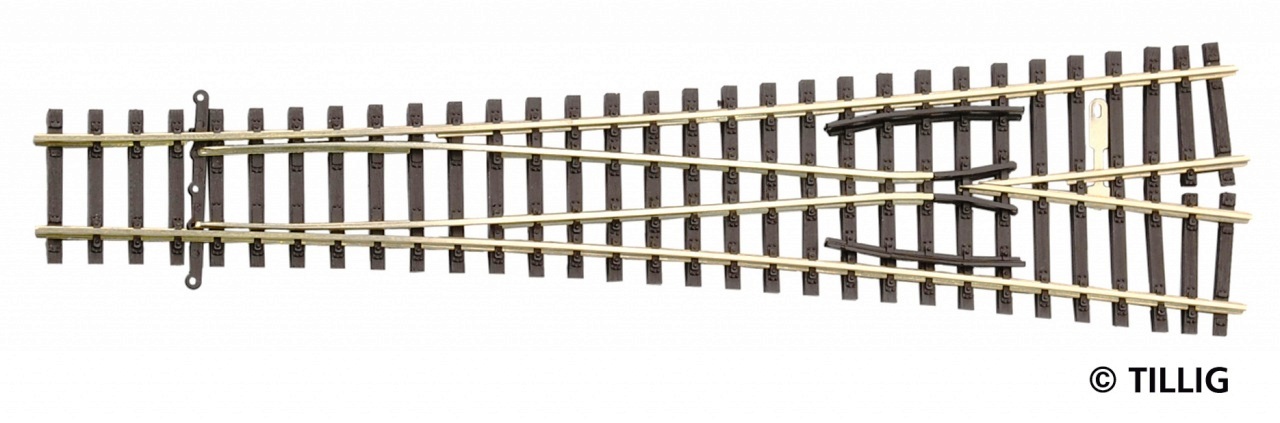 Außenbogenweiche 12°- Y váltó 12°