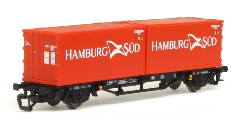 Konténer és szállítókocsi, Lgs579 -Hamburg Süd- der DBAG, Ep.V