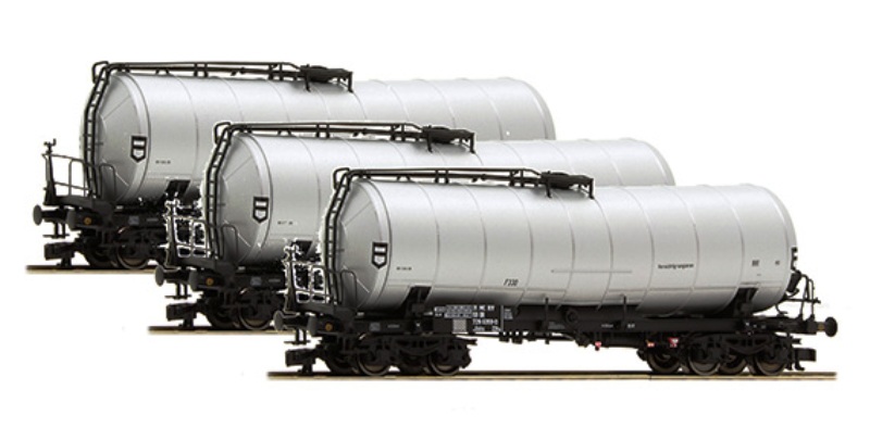 3-teiliges Set Knickkesselwagen ZZhs  DR Ep.IV.