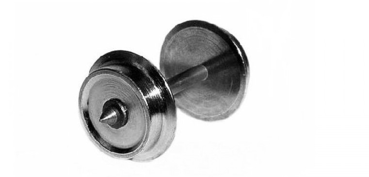 Fém kocsikerék egy oldalon szigetelt (7 mm)