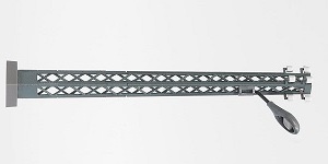 Rácsos lámpaoszlop ezüst 78mm magas