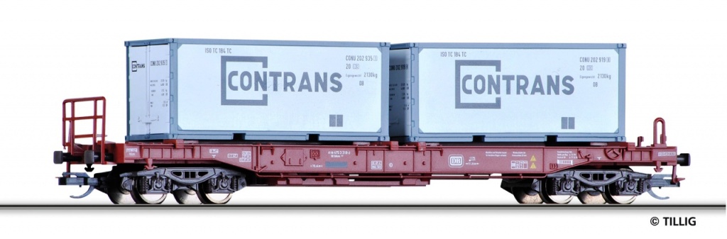 Konténerszállító kocsi Sdkms 707 DB Ep.IV.