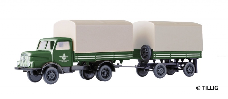 Lkw H3A + Anhänger 'VEB Güterkraftverkehr Dresden'