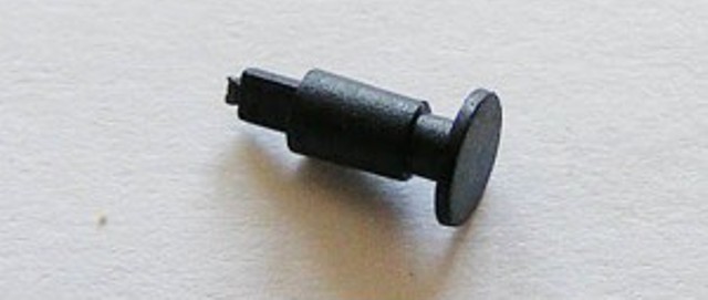 Ütköző lapos fekete V100 - Nohab