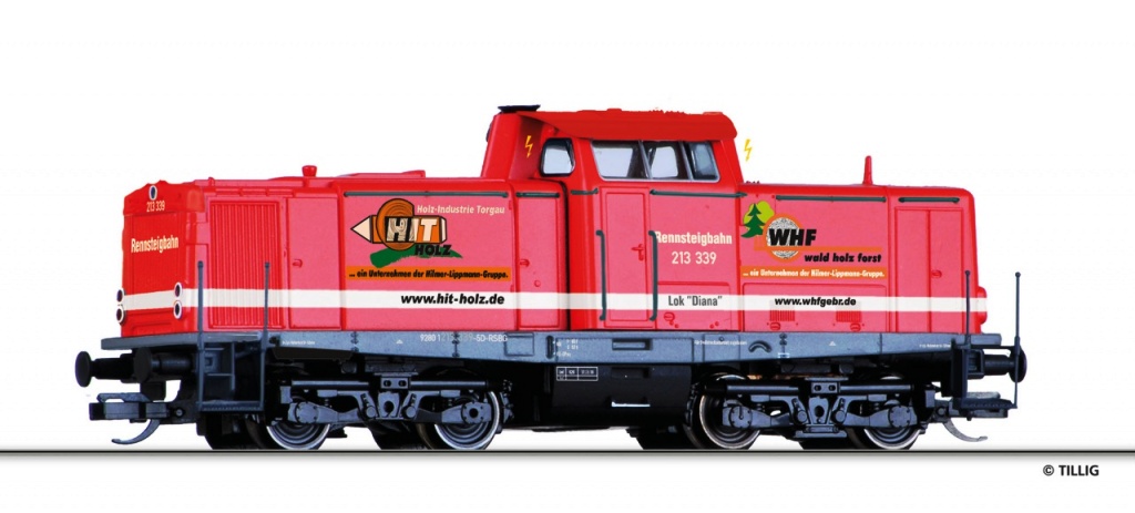 Dízelmozdony BR 213 Rennsteigbahn GmbH