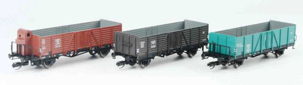 3er Set Offene Güterwagen 'EUROP', SNCF, SNCB, DB, Ep.III 