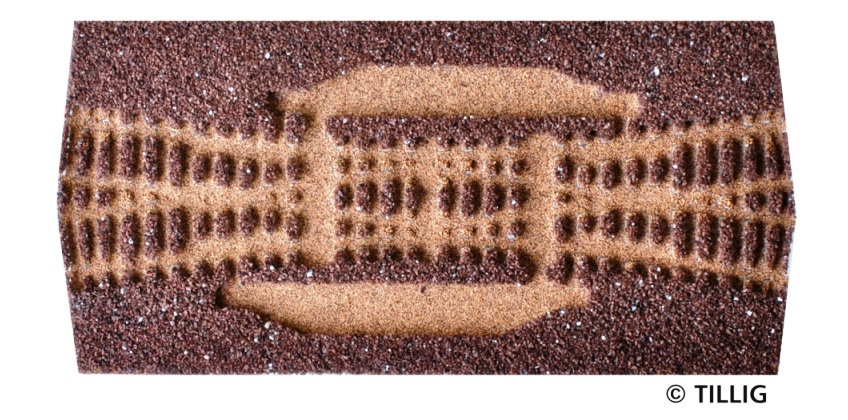 Gleisbettung Modellgleis  (braun)