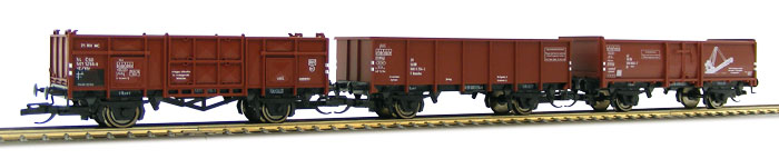 Nyitott tehervagon 3 részes (barnaszenes) DR/CSD, Ep.IV