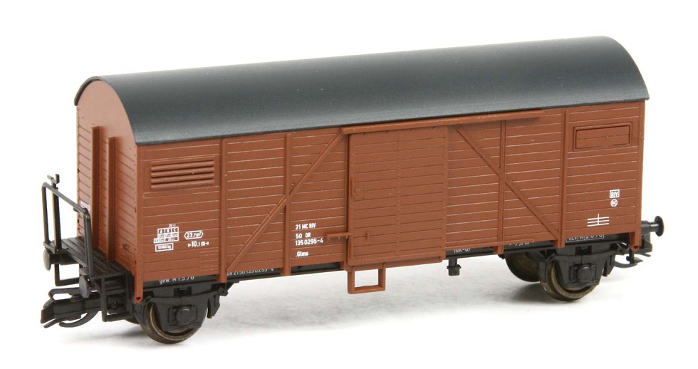 Gedeckter Güterwagen Glmrs, DR, Ep.IV, mit Bremserbühne