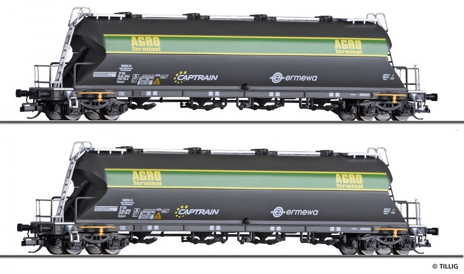 2 Güterwagenset der Ermewa / Captrain / Ep.VI
