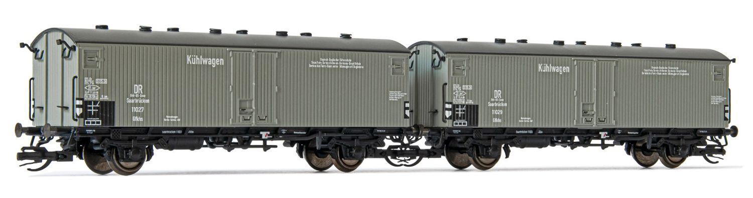 2er Set Fährbootwagen, DR, Ep.III