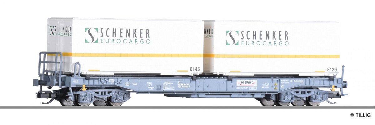 Taschenwagen Sdkmss HUPAC SBB Ep.V.