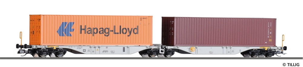 Containertragwagen Sggmrs 747 DB AG,Ep.V.