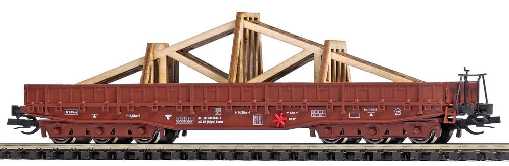 Schwerlastwagen Samm 4818 mit Dachbindern, DR, Ep.IV