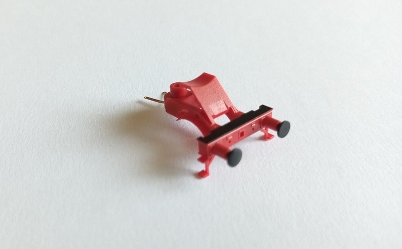 Pufferbohle,vollst. rot/schwarz