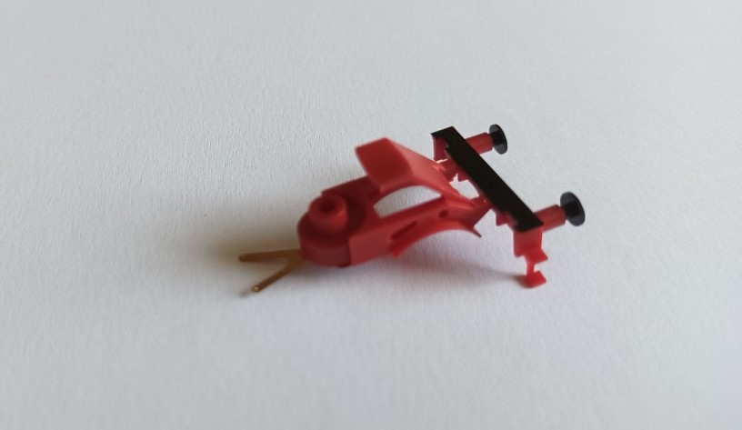 Pufferbohle,vollst. rot/schwarz