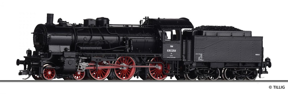 Dampflokomotive Reihe 638 ÖBB Ep.III.
