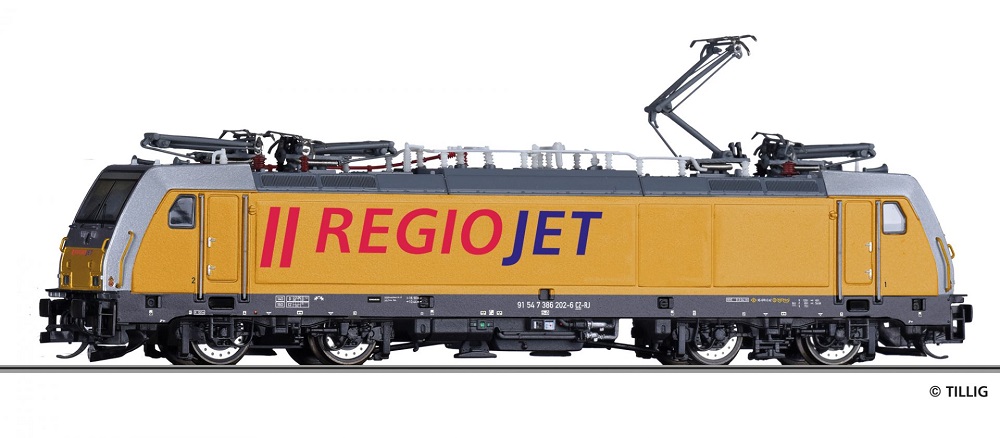 Elektrolokomotive Reihe 386 RegioJet  Ep.VI.