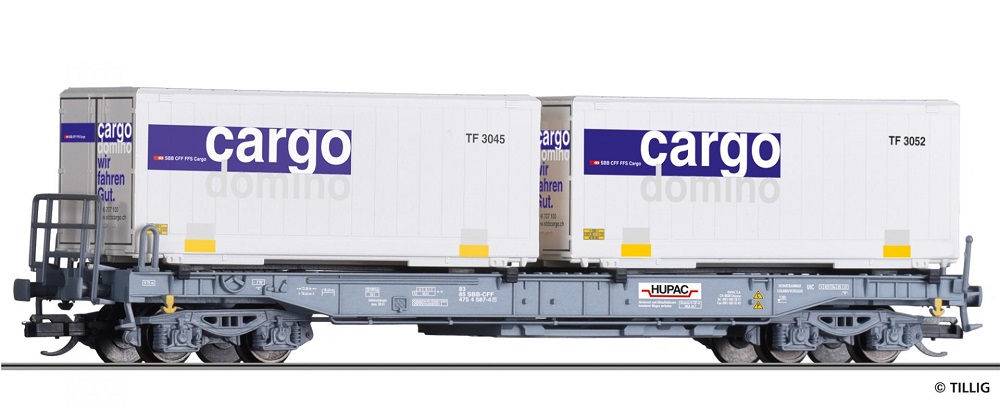 Taschenwagen Sdkmms HUPAC SBB Ep.V.