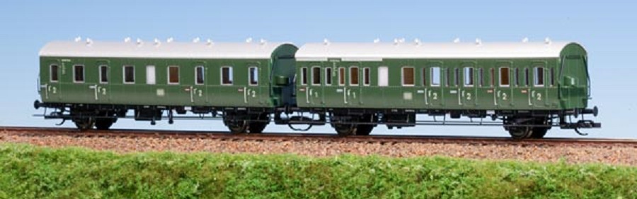 2er Set Einheits-Abteilwagen D21b und BC 21, DB, Ep.III
