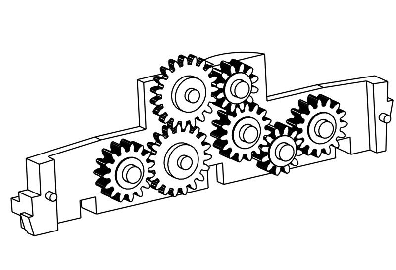 Drehgestell Teil A  sw Nohab