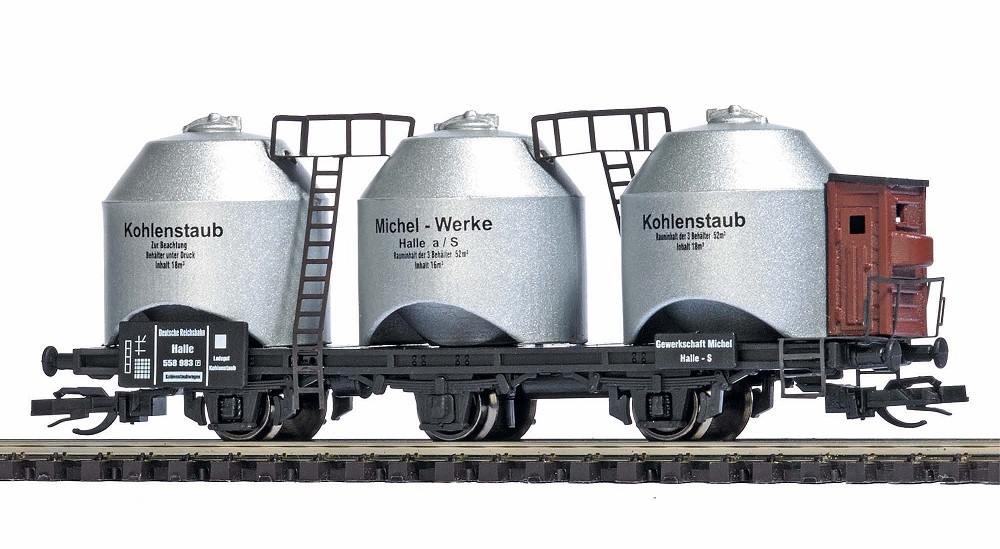 Kohlenstaubwagen mit Bremserhaus, DRG, Ep.II