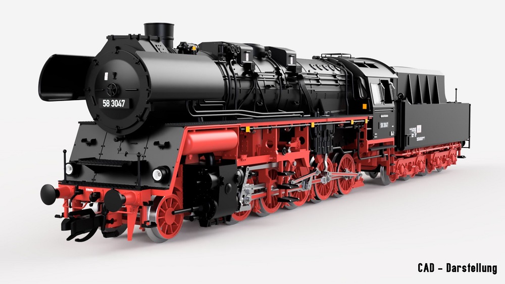 Dampflok BR 58 3047, DR, Ep.III
