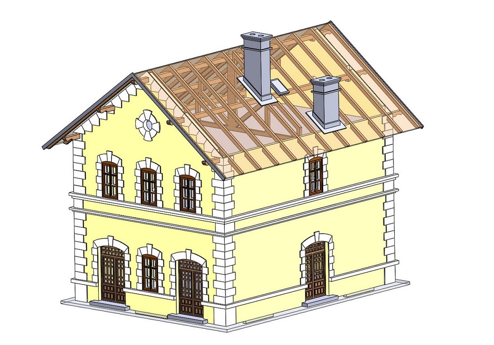 Bahnhof Halic, 77 x 98 x 92 mm, Bausatz