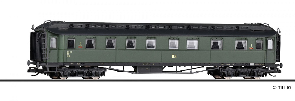 Reisezugwagen 1./2. Kl. AB4ü  DR Ep.III.