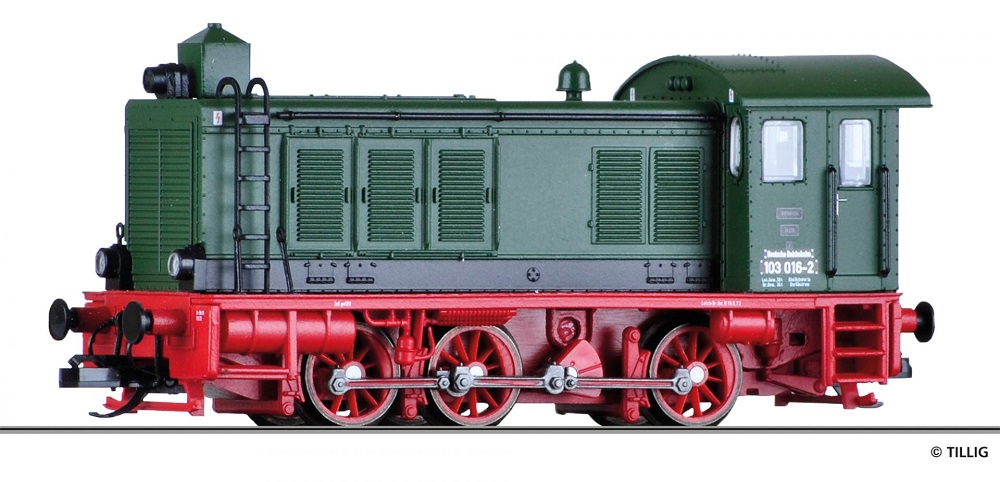 Diesellokomotive BR 103 der DR Ep.IV.