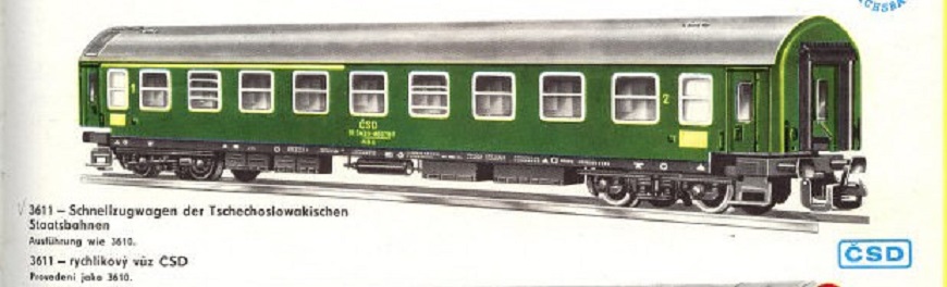 Gyorsvonati ABa Tip. Y kocsi 1-2Kl. CSD. Ep.IV (használt)